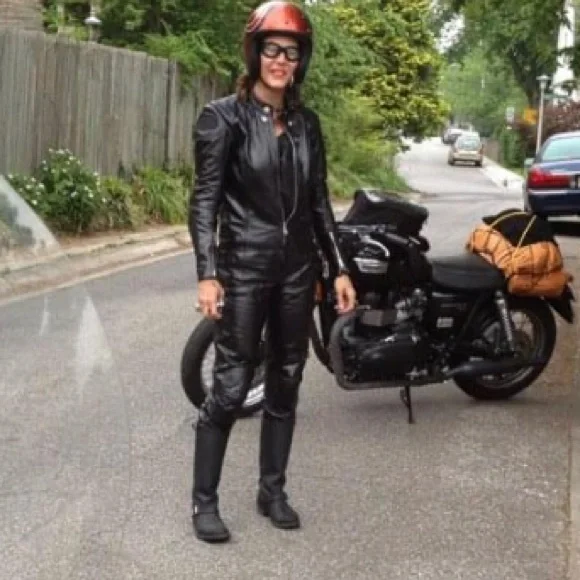VANSON black LEATHER CATSUIT